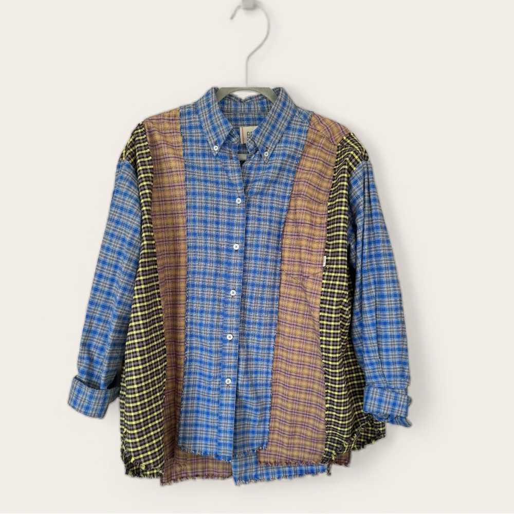 BDG Blue Plaid Button-Down Shirt - Picture 5 of 5